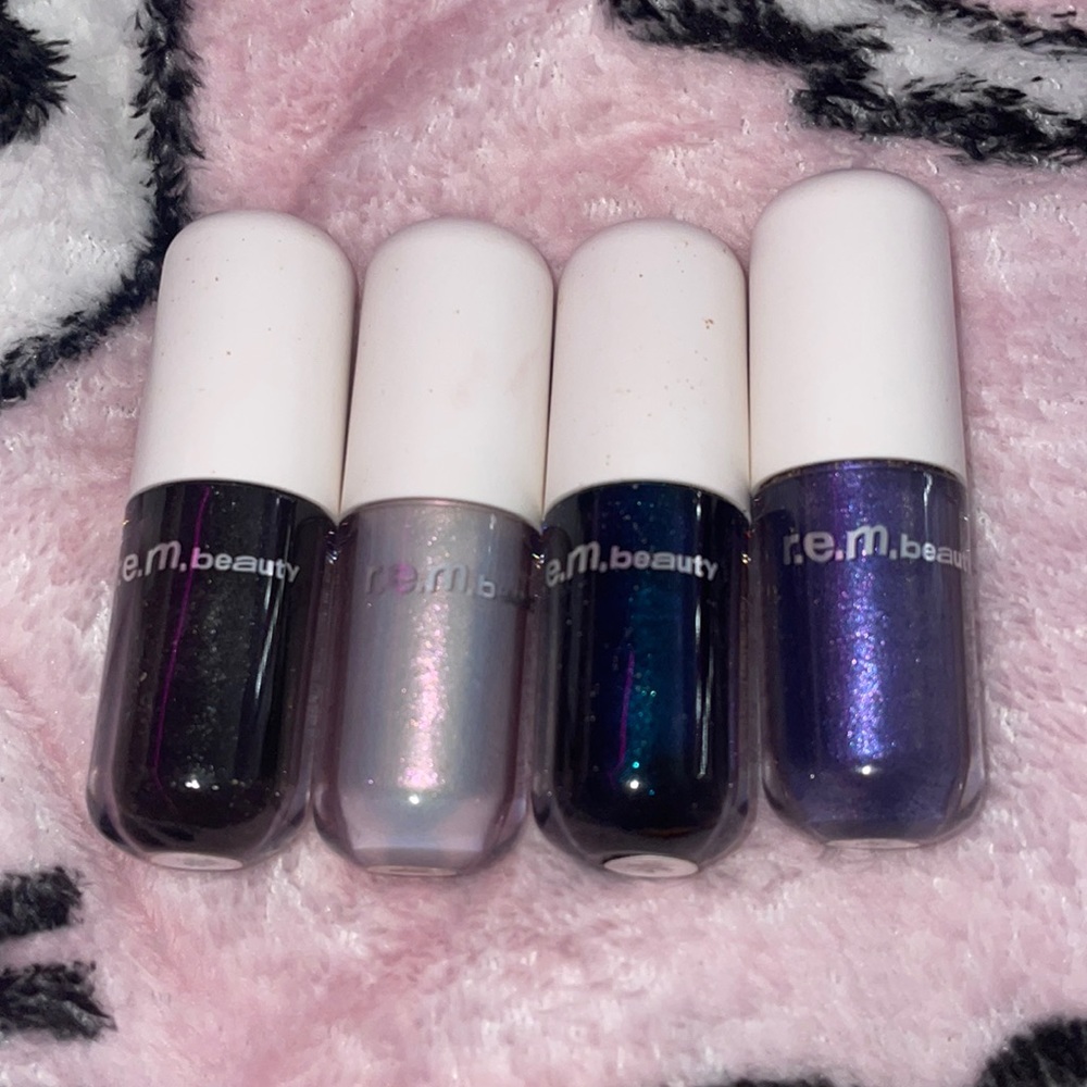 REM Beauty Midnight Lustrous Liquid Eyeshadows Bundle BNWOB